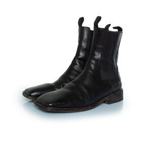 Marsell Black leather Chelsea boots